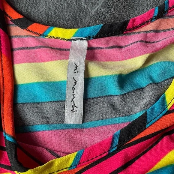 AS IS Vintage 2000s striped sleeveless dress / Mi Manchi. - Picture 3 of 6